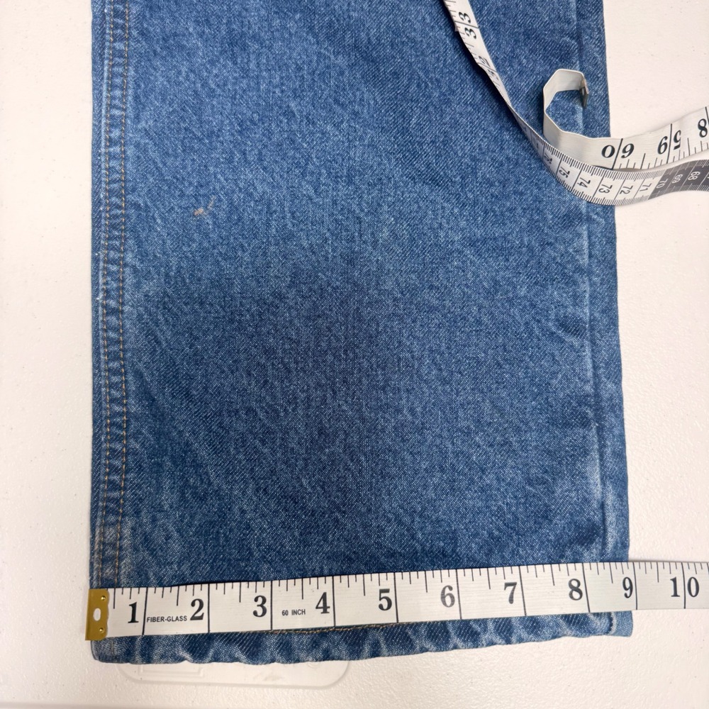 Carhartt Relaxed Fit Flannel Lined Jeans 36x32 Blue Denim Workwear - Picture 9 of 14